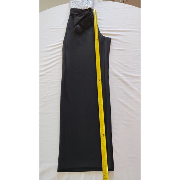 Premier Amour Women High Neck Short Sleeve Jumpsuit with Grey Lace Bodice Sz12 - Picture 13 of 16